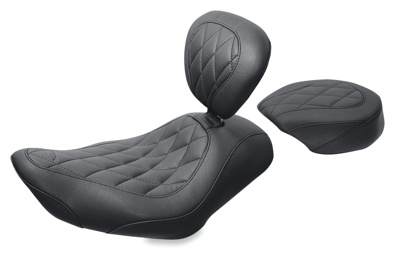 Wide Tripper™ Solo Seat with Driver Backrest for Harley-Davidson Sportster 2004-