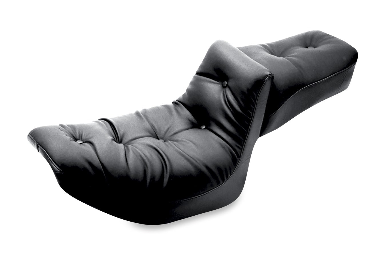 Duke One-Piece, 2-Up Motorcycle Seat for Harley-Davidson Softail 1984-1999