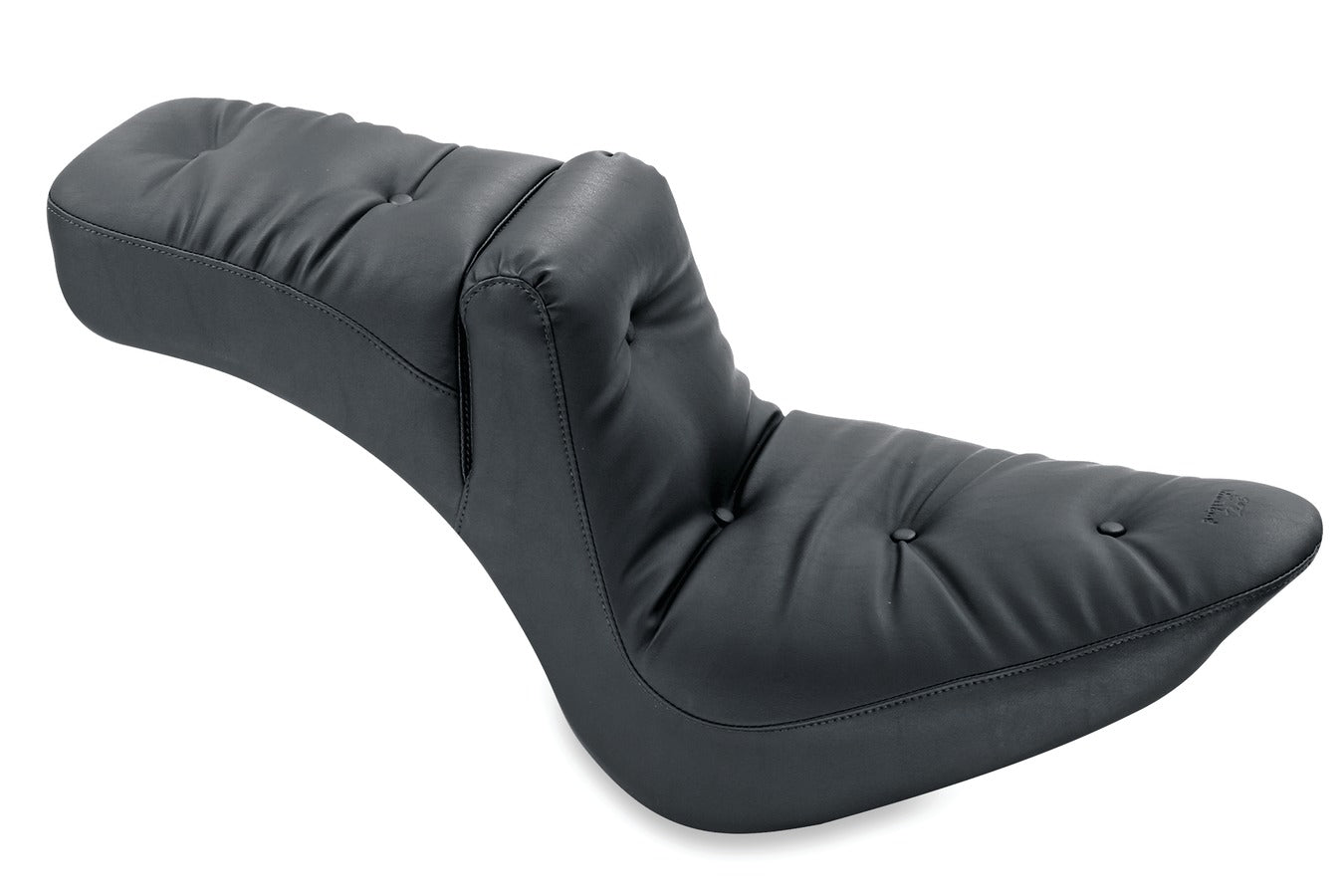 Duke Extra Wide One-Piece, 2-Up Motorcycle Seat for Harley-Davidson Softail Wide Tire 2006-2017 (200mm)