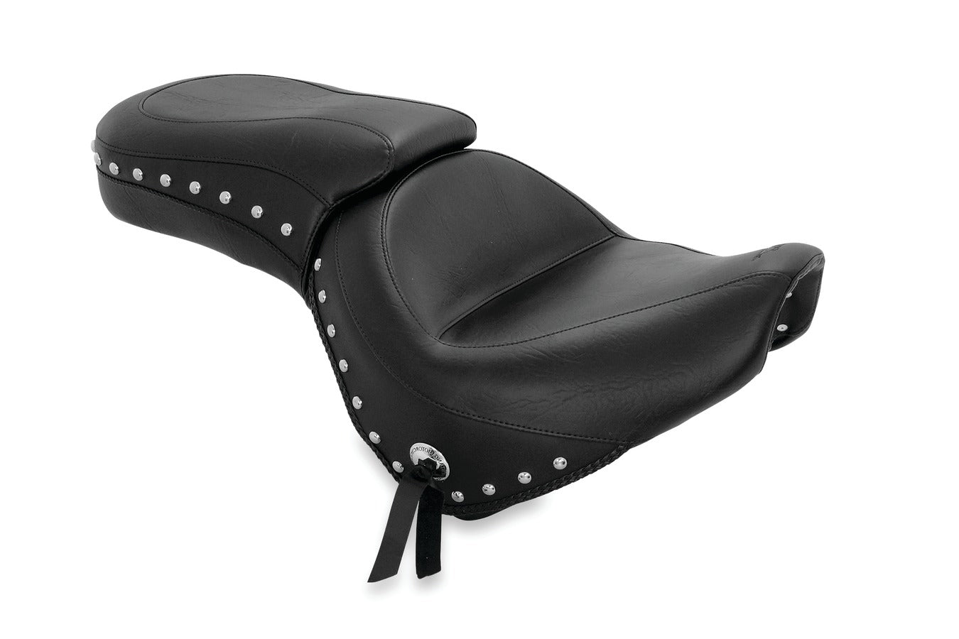 Wide Touring One-Piece, 2-Up Motorcycle Seat for Honda VT1300C Sabre 2010-2013, Stateline 2010-2016 & Interstate 2010-2015