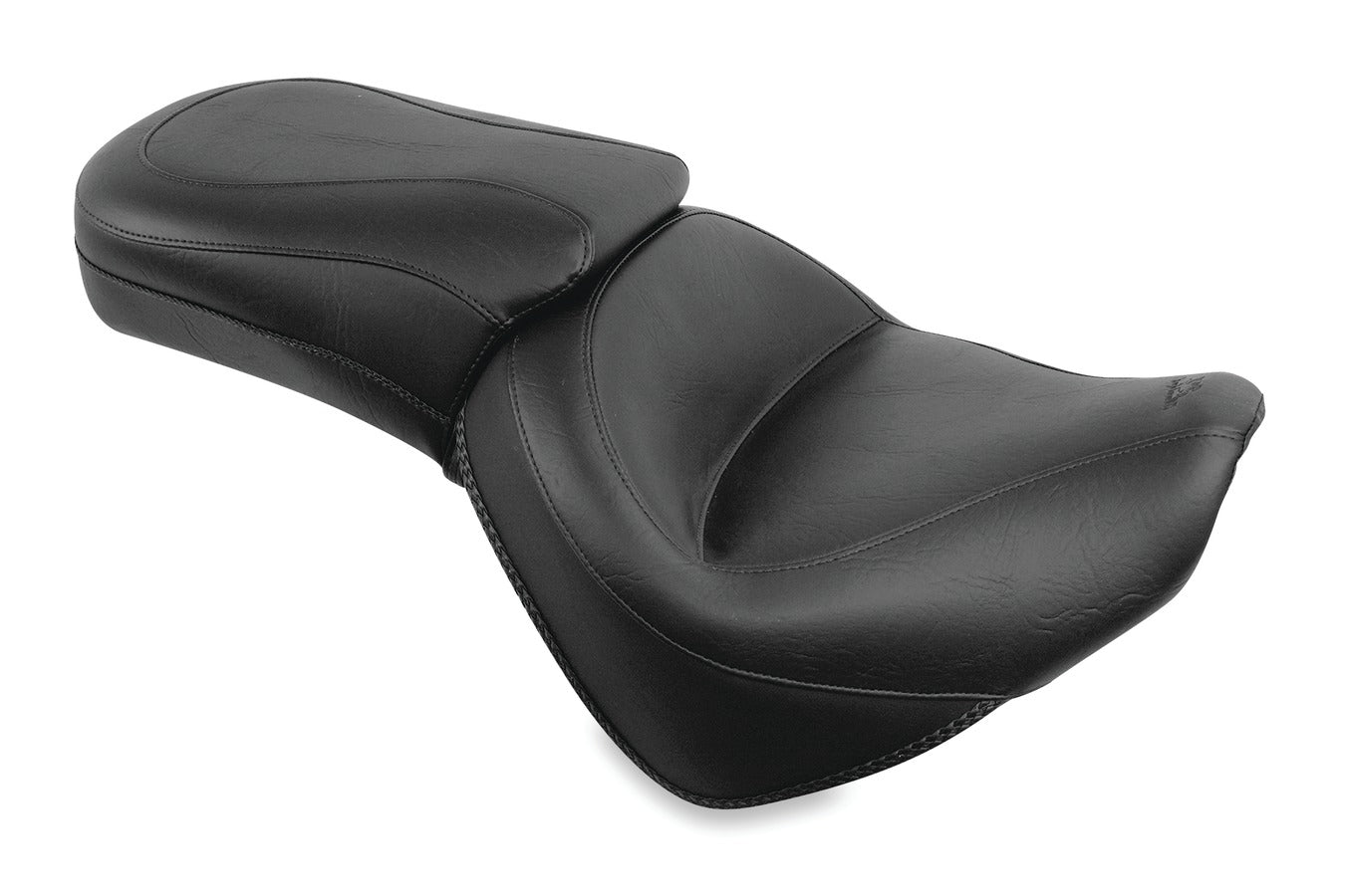 Wide Touring One-Piece, 2-Up Motorcycle Seat for Honda VT1300C Sabre 2010-2013, Stateline 2010-2016 & Interstate 2010-2015
