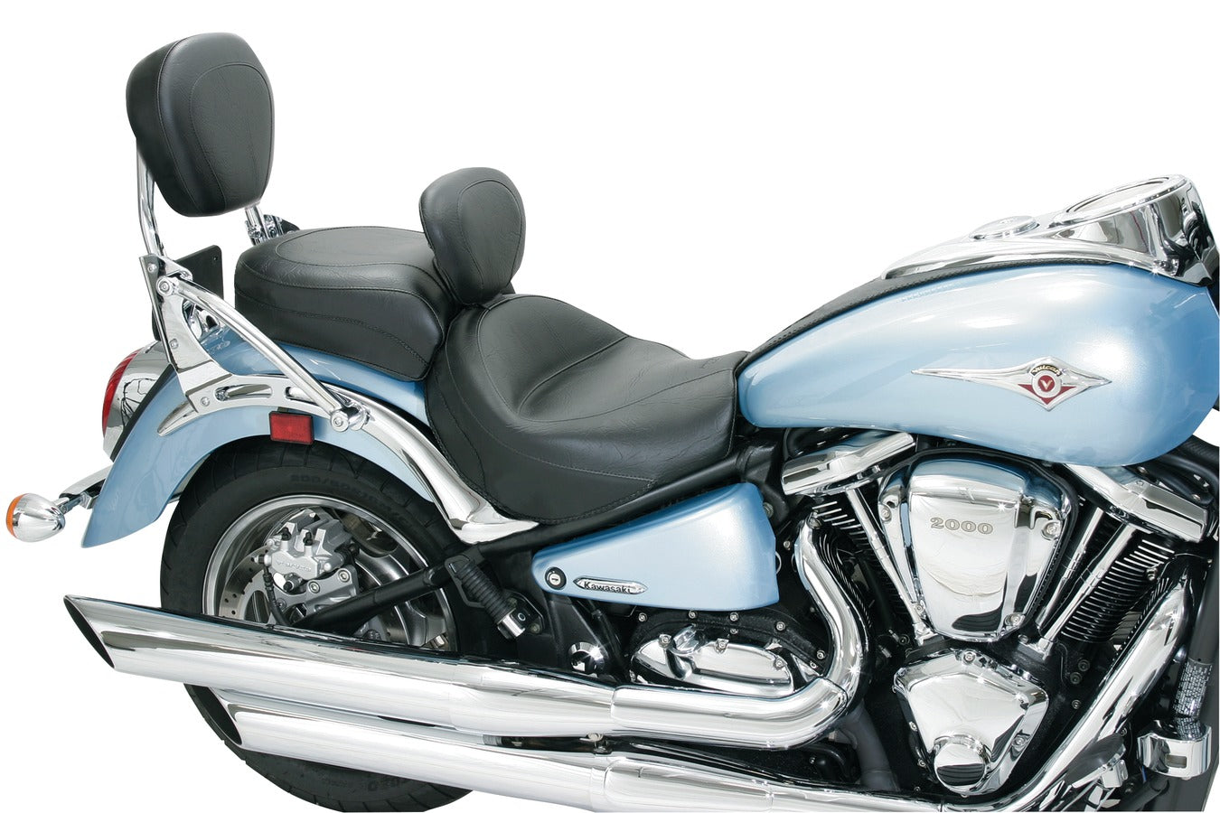 Sissy Bar Pad for Kawasaki Vulcan 2000, Limited & Classic LT 2005-2010, Vulcan 1600 Nomad 2005-2008