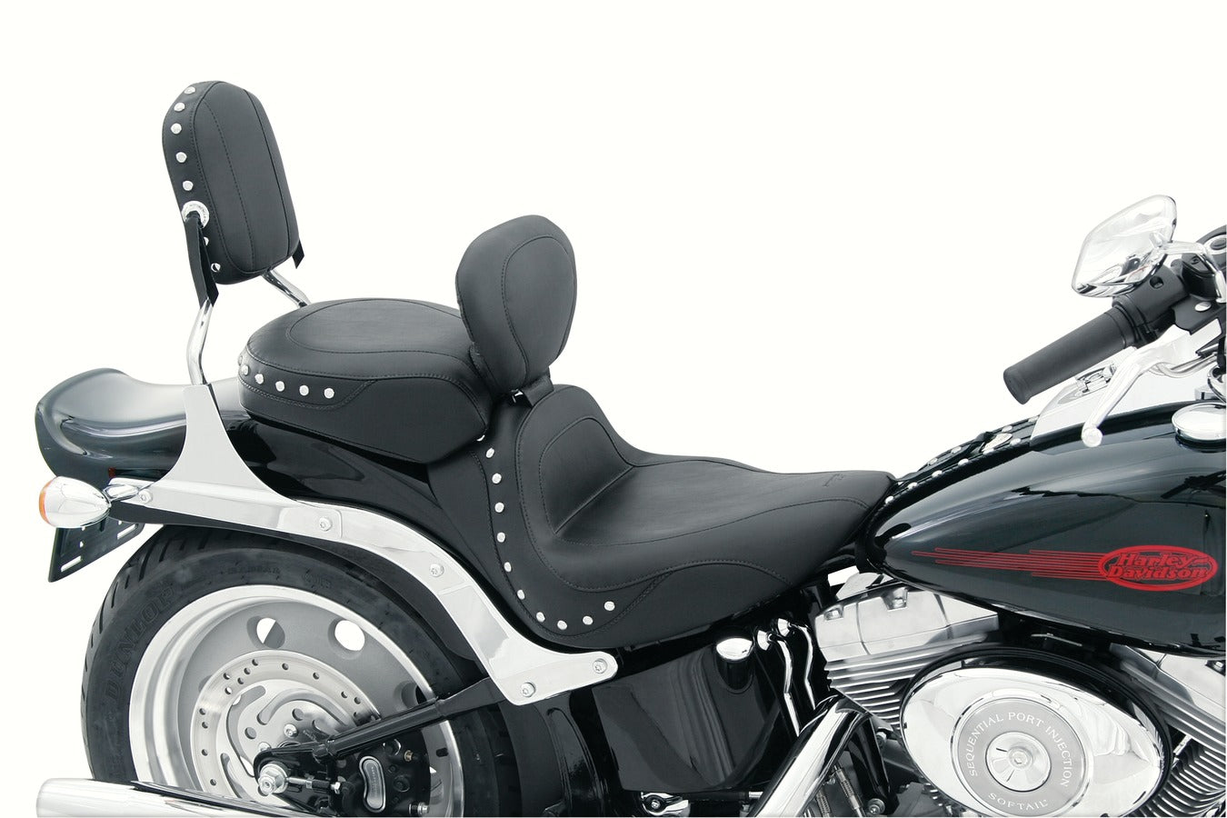 Sissy Bar Pad for Harley-Davidson Medallion Style Sissy Bars Upright, with or without Welded Center Piece