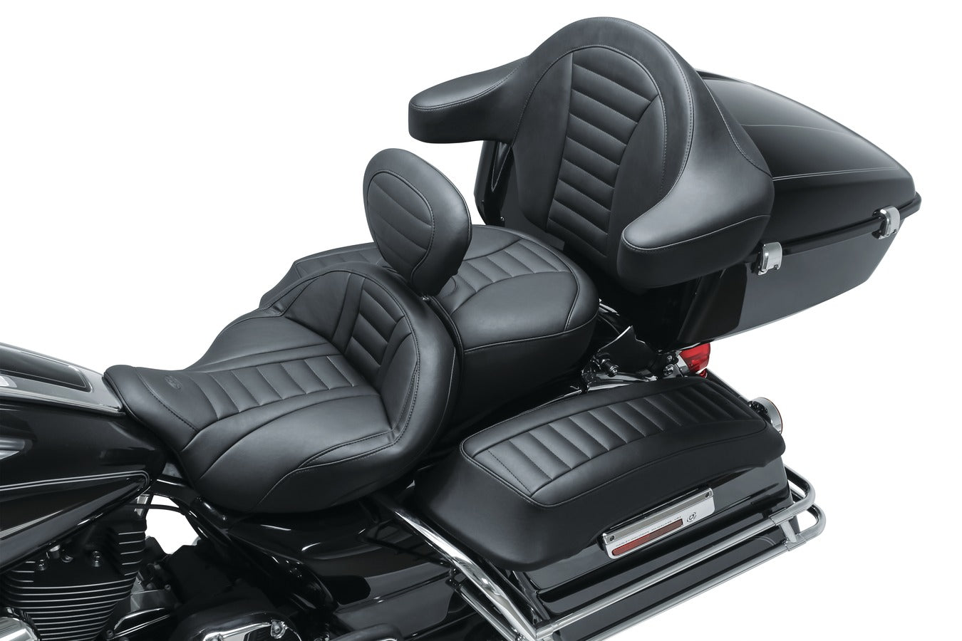 Deluxe Saddlebag Lid Covers for Harley-Davidson Early FL Touring 1993-