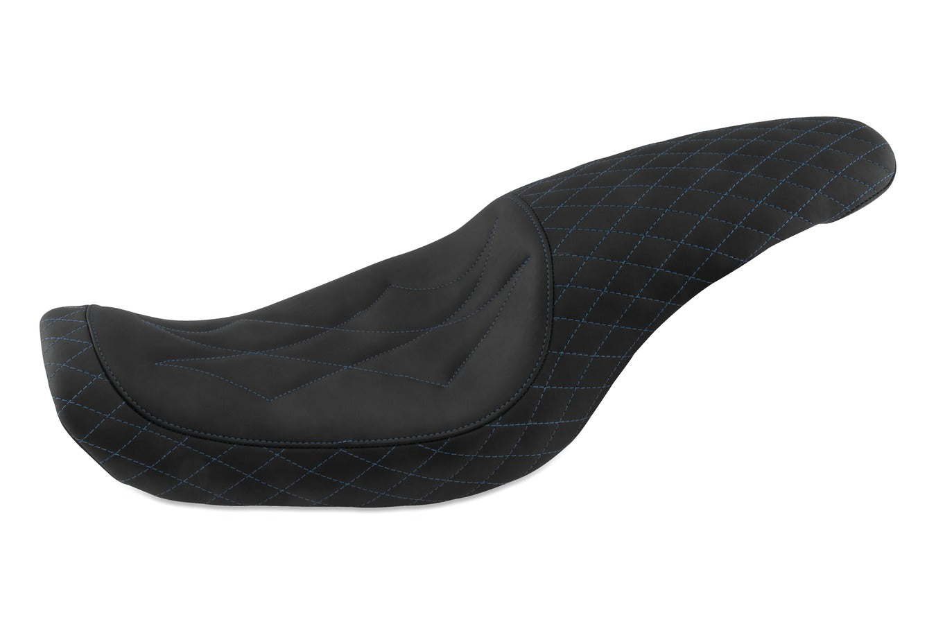 Revere Journey Diamond One-Piece, 2-Up Motorcycle Seat for Harley-Davidson Dyna 2006-2017