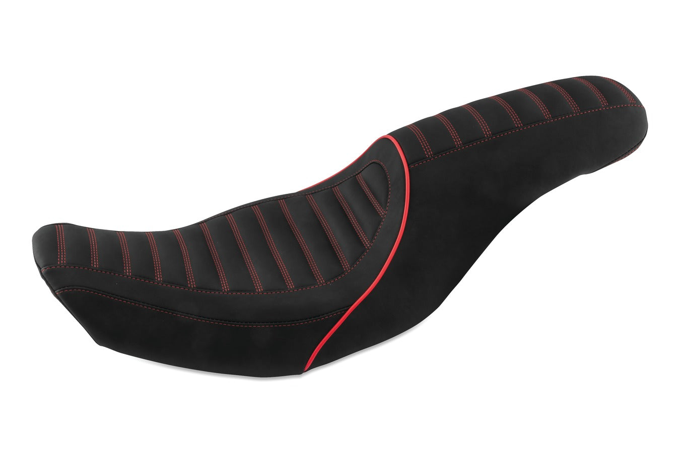 Revere Journey Stripe One-Piece, 2-Up Motorcycle Seat for Harley-Davidson FL Touring 1997-2007
