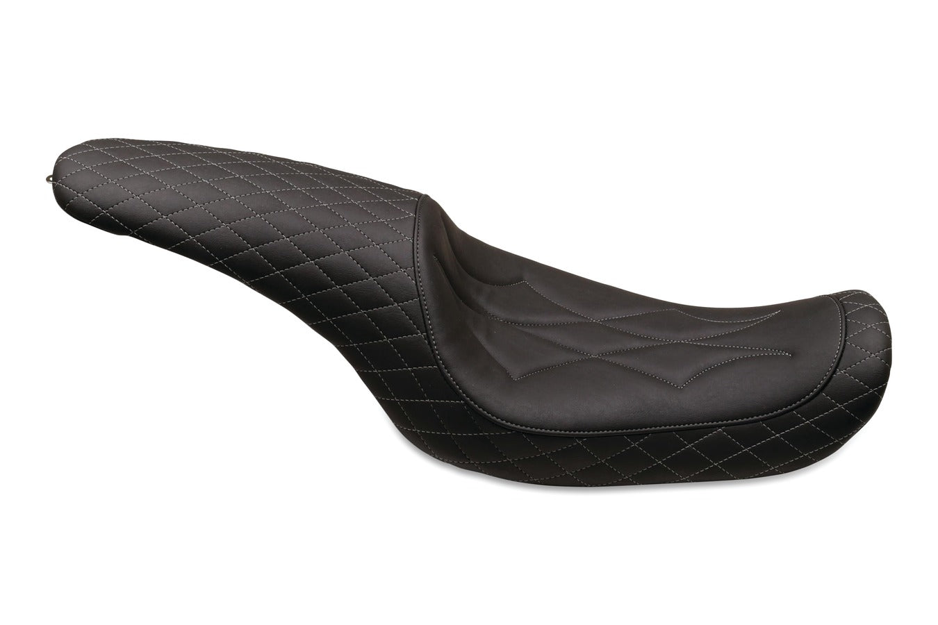 Revere Journey Diamond One-Piece, 2-Up Motorcycle Seat for Harley-Davidson Dyna 2006-2017