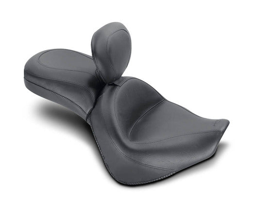 Wide Touring One-Piece, 2-Up Motorcycle Seat for Honda VT1300C Sabre 2010-2013, Stateline 2010-2016 & Interstate 2010-2015