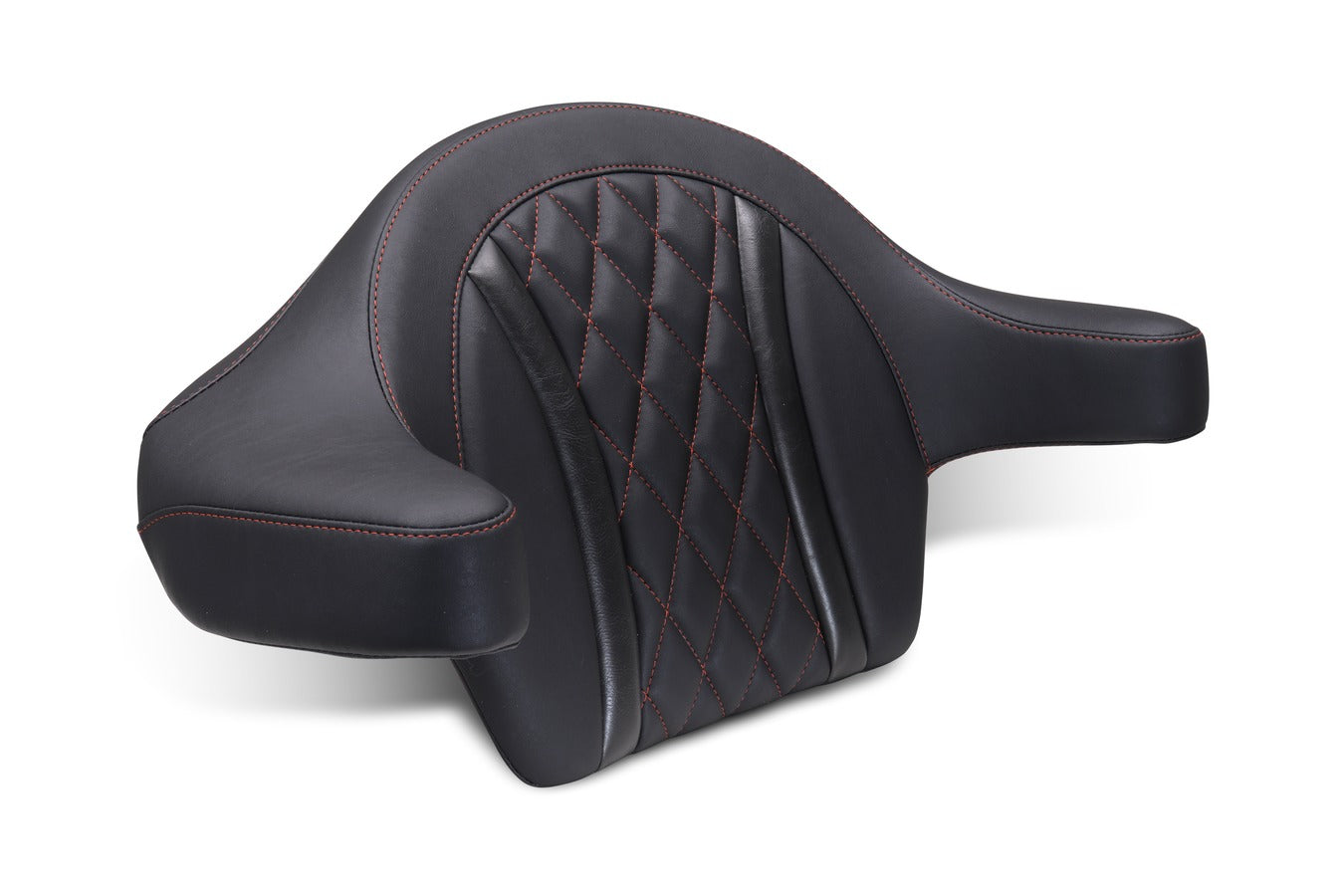 Deluxe Diamond Extended Arm Wrap-Around Backrest for Harley Davidson™ 2023-2026 CVO Road Glide (ST) and Street Glide 2024-2026 Road Glide and Street Glide