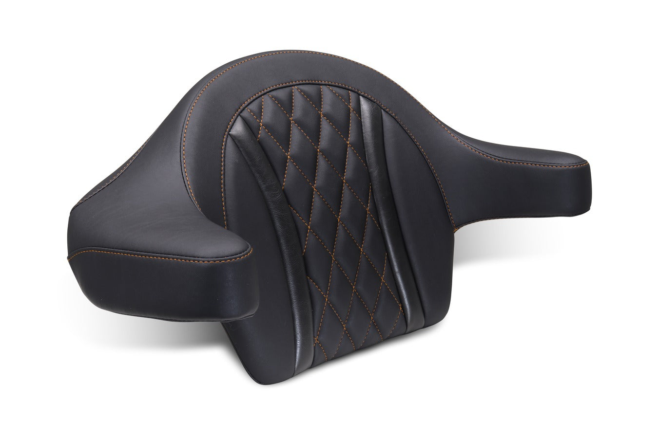 Deluxe Diamond Extended Arm Wrap-Around Backrest for Harley Davidson™ 2023-2026 CVO Road Glide (ST) and Street Glide 2024-2026 Road Glide and Street Glide
