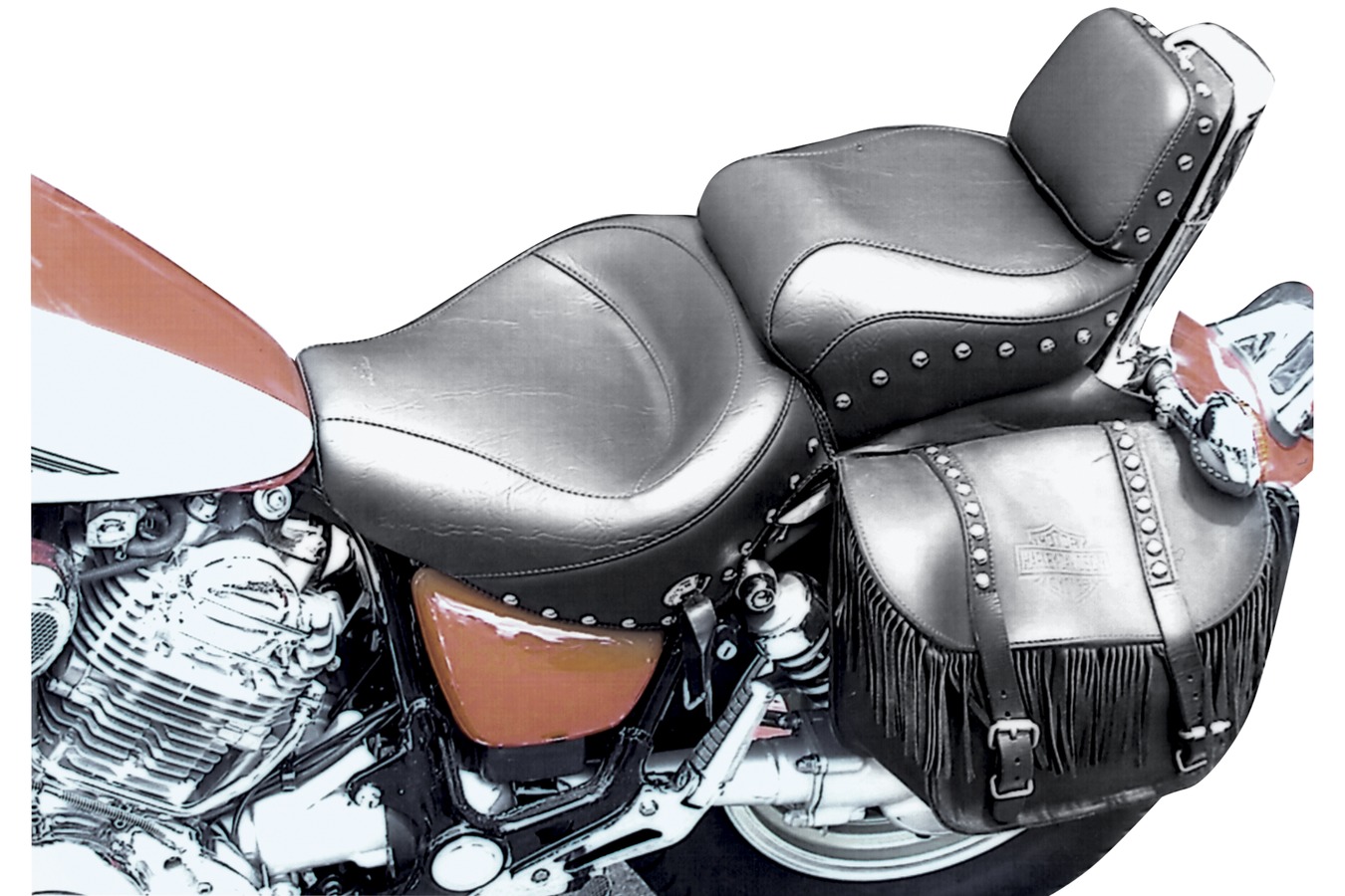 Wide Touring One-Piece Seat for Yamaha Virago 700 1984-