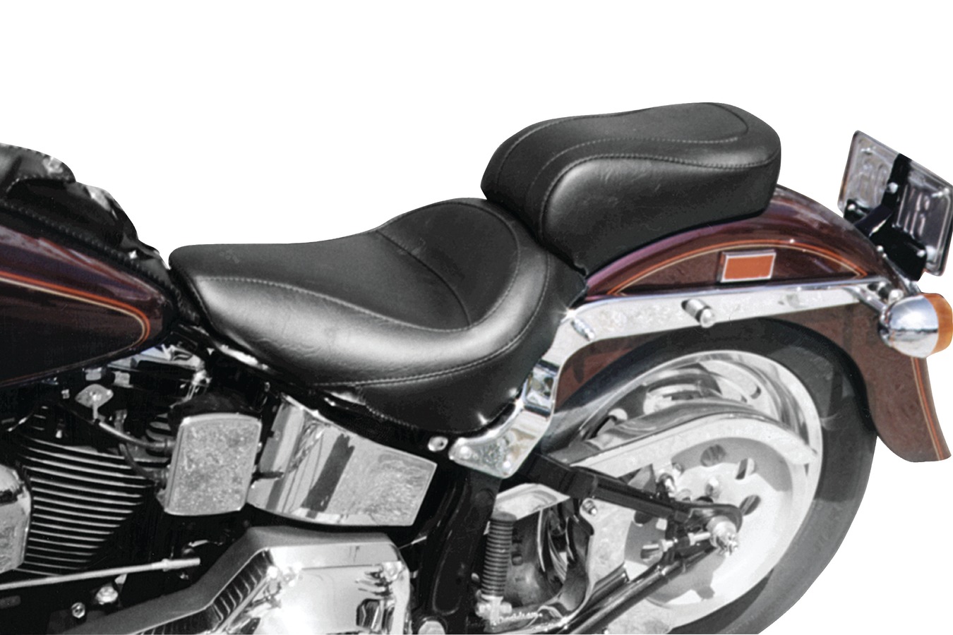 Standard Touring One-Piece Seat for Harley-Davidson Softail Standard Rear Tire 1984-