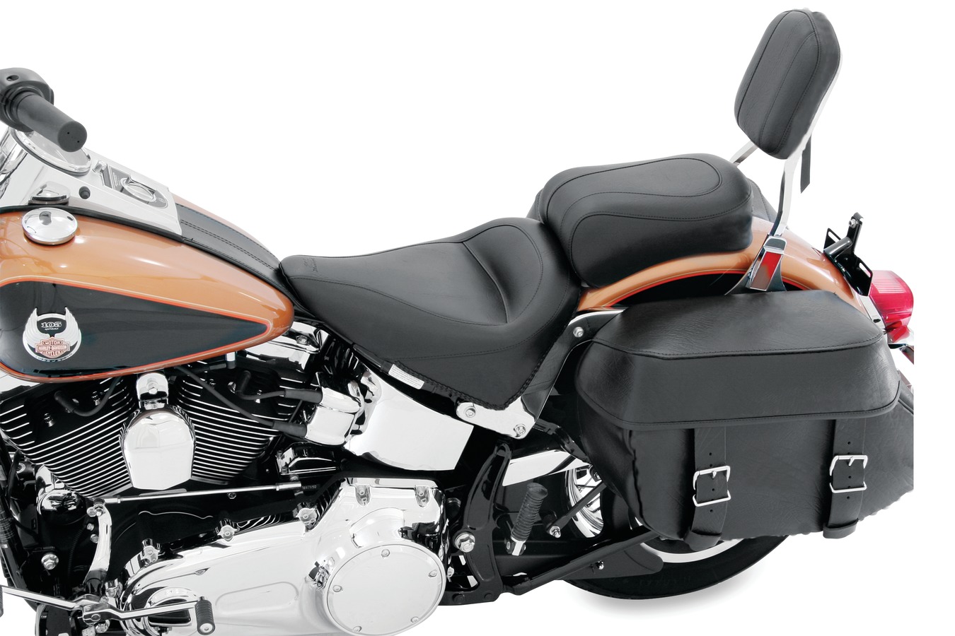 Standard Touring One-Piece Seat for Harley-Davidson Softail Standard Rear Tire 2000-