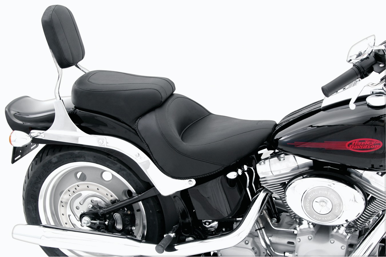 Standard Touring One-Piece Seat for Harley-Davidson Softail Wide Tire 2006-