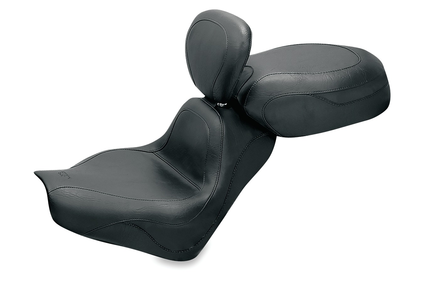 Sport Touring Two-Piece Seat with Driver Backrest for Honda VTX1300C 2004-