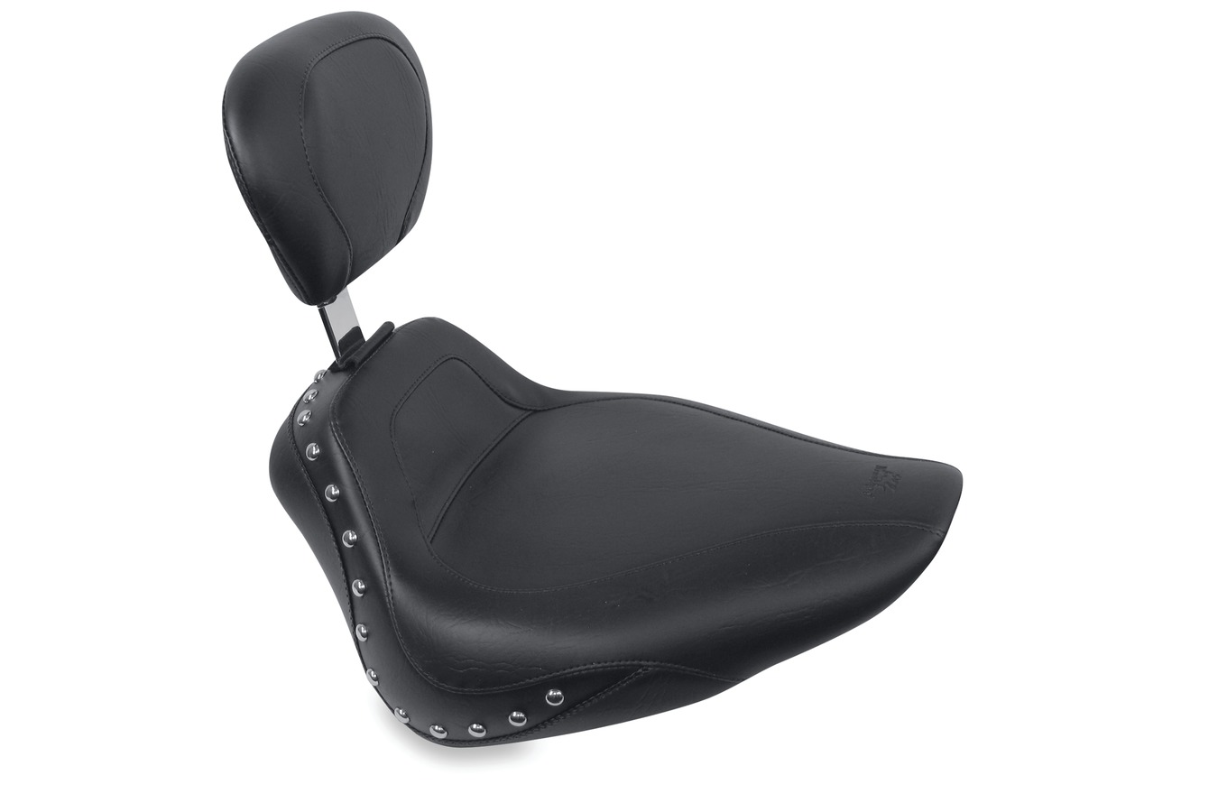 Sport Touring Solo Seat with Driver Backrest for Harley-Davidson Softail Standard Rear Tire 2000-