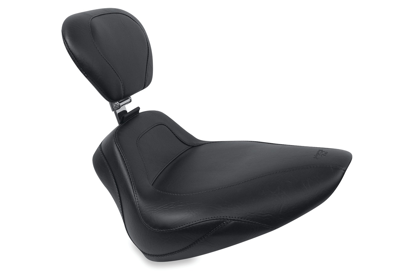 Sport Touring Solo Seat with Driver Backrest for Harley-Davidson Softail Standard Rear Tire 2000-