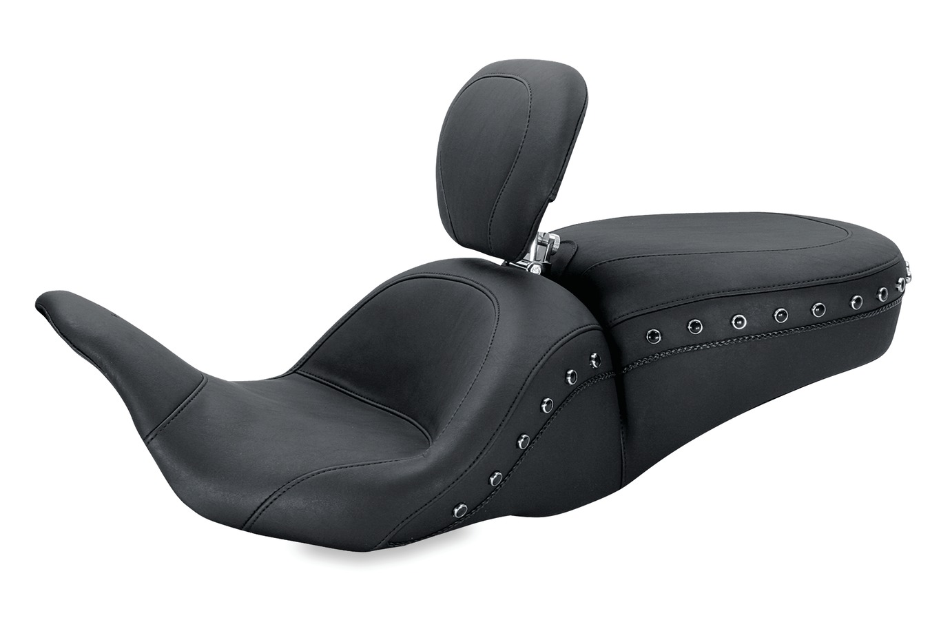 Lowdown™ Touring One-Piece Seat with Driver Backrest for Harley-Davidson Electra Glide Standard, Road Glide, Road King & Street Glide 2008-
