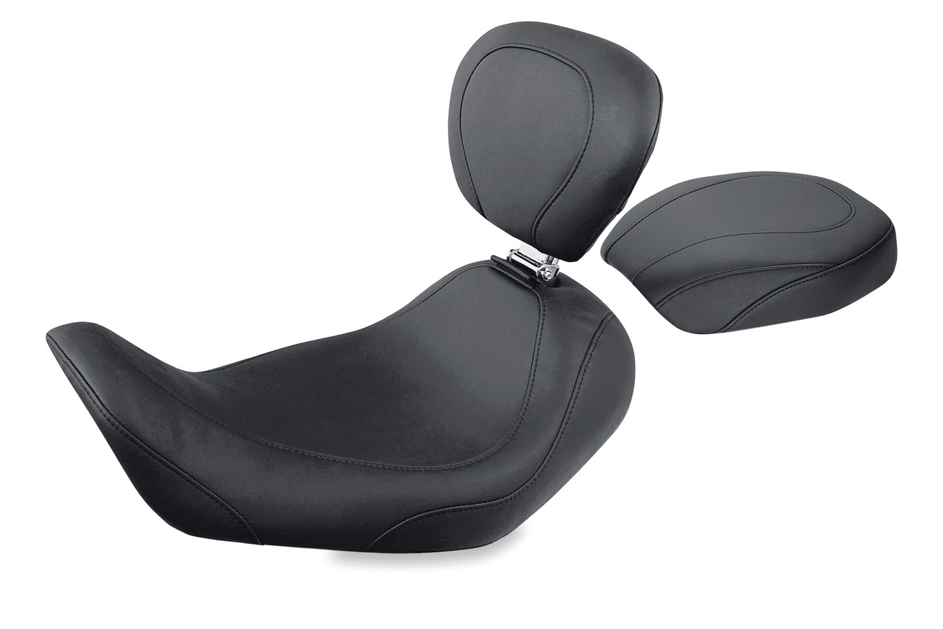 Wide Tripper™ Solo Seat with Driver Backrest for Harley-Davidson Dyna 2006-