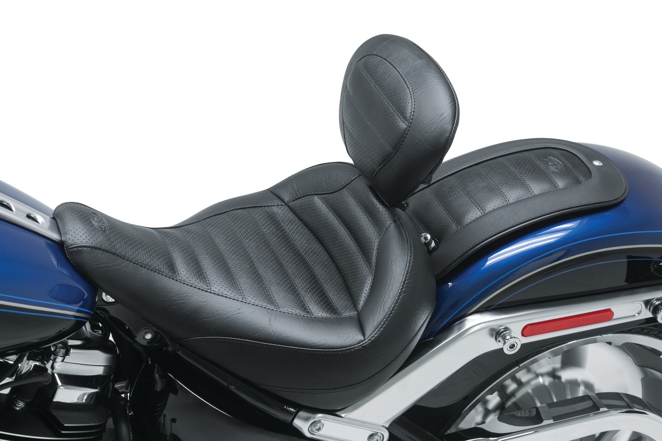 Standard Touring Solo Seat with Driver Backrest for Harley-Davidson Fat Boy 2018-