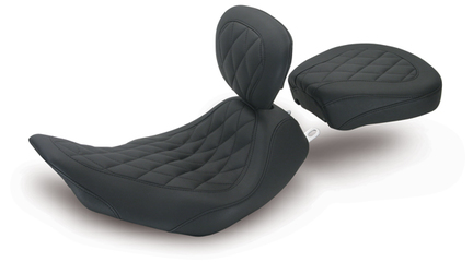 Wide Tripper™ Solo Seat with Driver Backrest for Harley-Davidson Road King 1997-