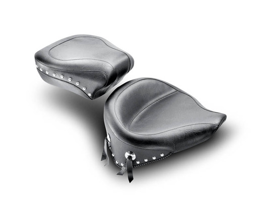 Wide Touring Passenger Seat for Harley-Davidson Softail Standard Rear Tire 2000-
