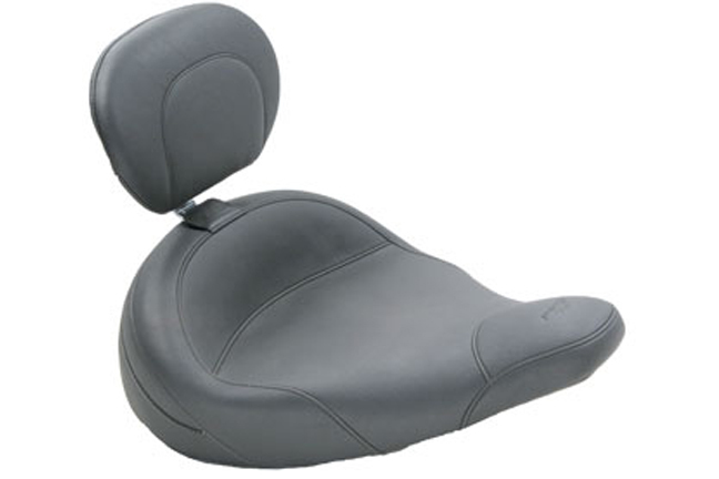 Standard Touring Solo Seat with Driver Backrest for Harley-Davidson Electra Glide & Road King Police 1983-