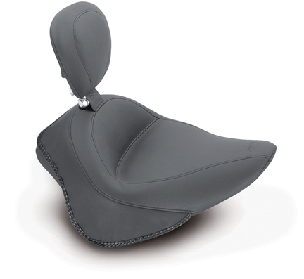 Wide Touring Solo Seat with Driver Backrest for Harley-Davidson Blackline 2011-