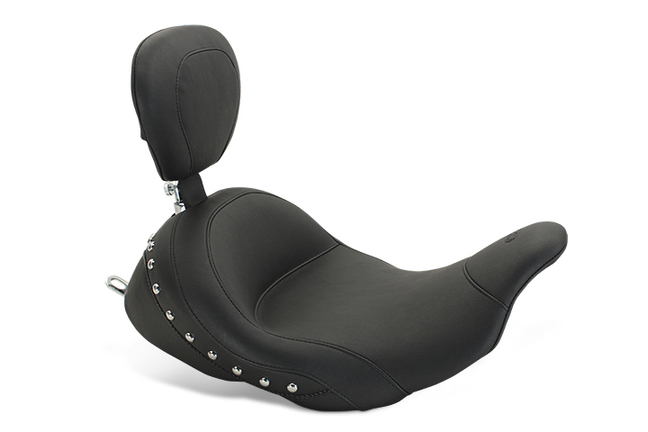 Lowdown™ Touring Solo Seat with Driver Backrest for Harley-Davidson Electra Glide Standard, Road Glide, Road King & Street Glide 2008-