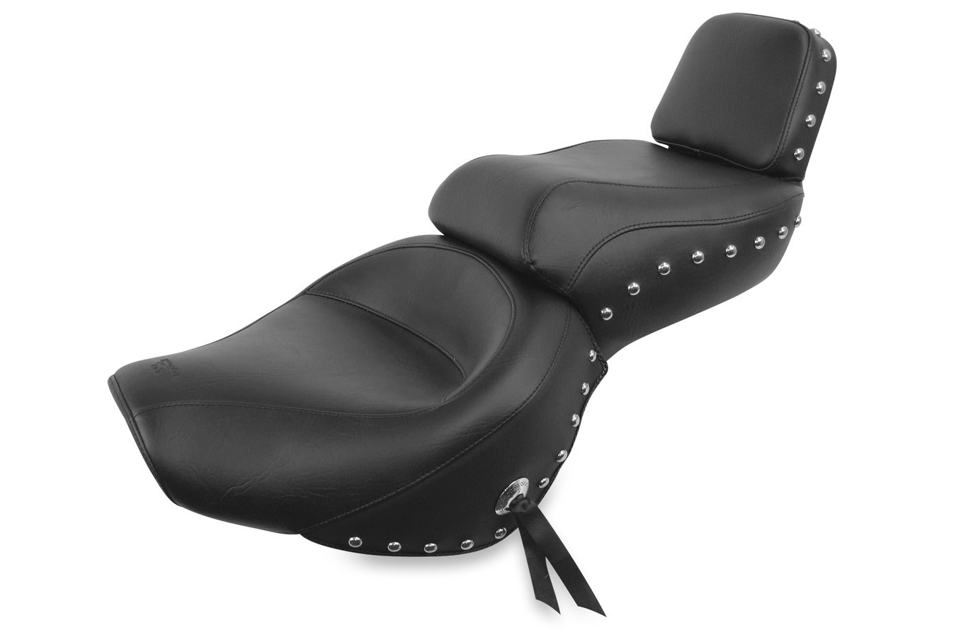 Wide Touring One-Piece, 2-Up Motorcycle Seat for Yamaha Virago 700 1984-1987, Virago 750 1988-1997, Virago 1000 1984-1985, Virago 1100 1986-1999