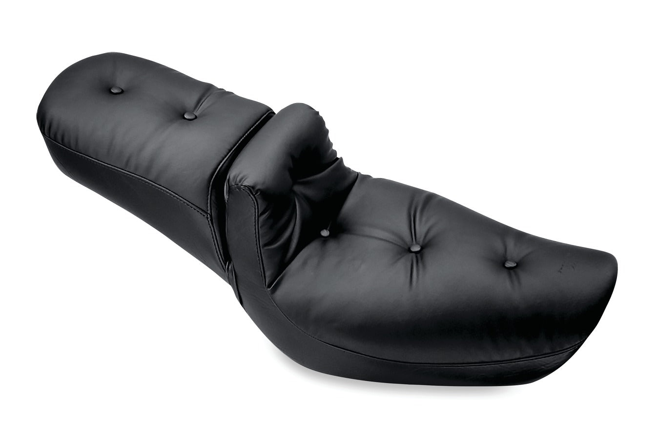 Duke One-Piece, 2-Up Motorcycle Seat for Harley-Davidson Dyna 1996-2003