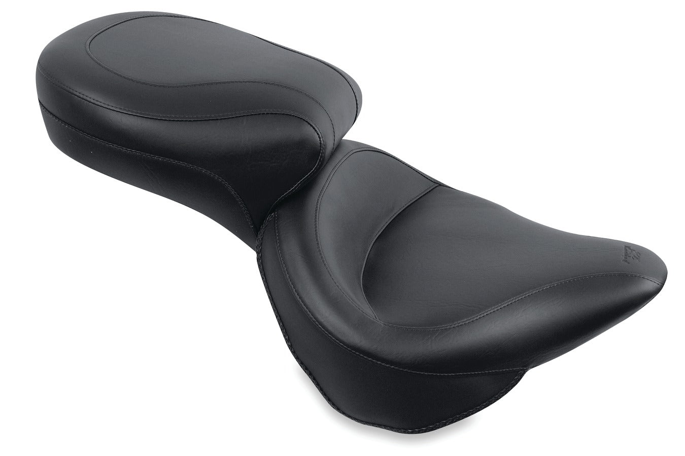 Wide Touring One-Piece, 2-Up Motorcycle Seat for Harley-Davidson Softail, Heritage Classic 2007-2017, Deluxe (without standard rack) 2005-2017, Heritage Springer 2000-2003, Springer Classic 2005-2007