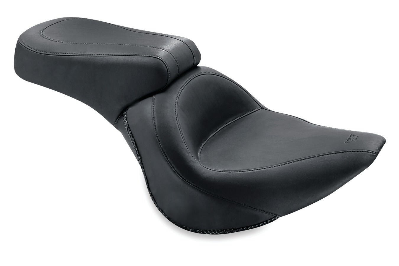 Standard Touring One-Piece, 2-Up Motorcycle Seat for Harley-Davidson Softail Wide Tire 2006-2017 (200mm)