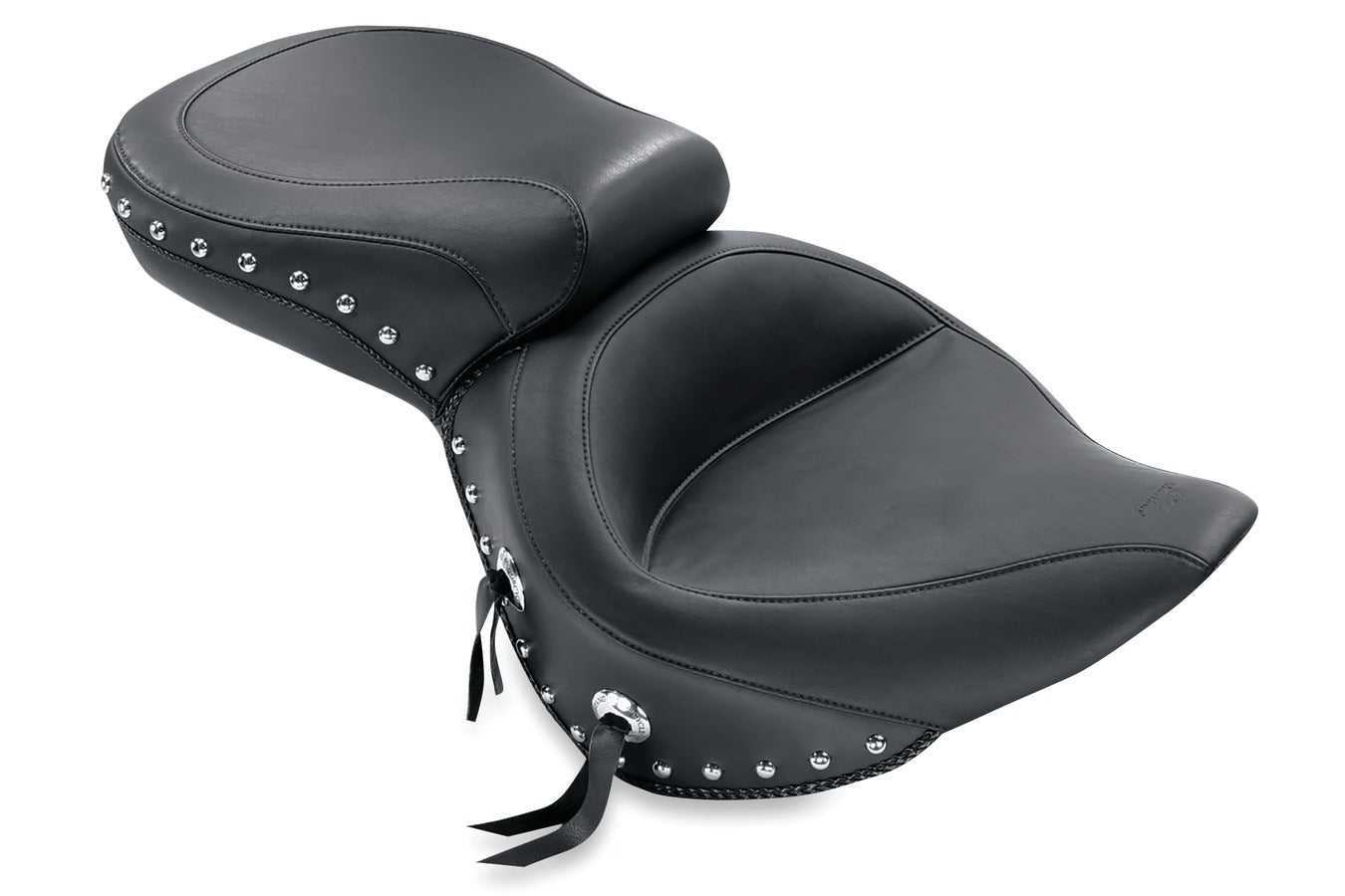 Wide Touring One-Piece, 2-Up Motorcycle Seat for Harley-Davidson Softail Wide Tire 2006-2017 (200mm)