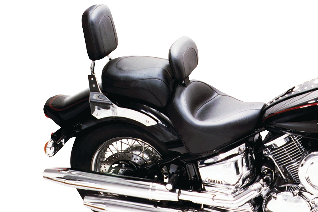 Wide Touring Motorcycle Seat for Yamaha V-Star 1100 Classic/Silverado 2000-2009