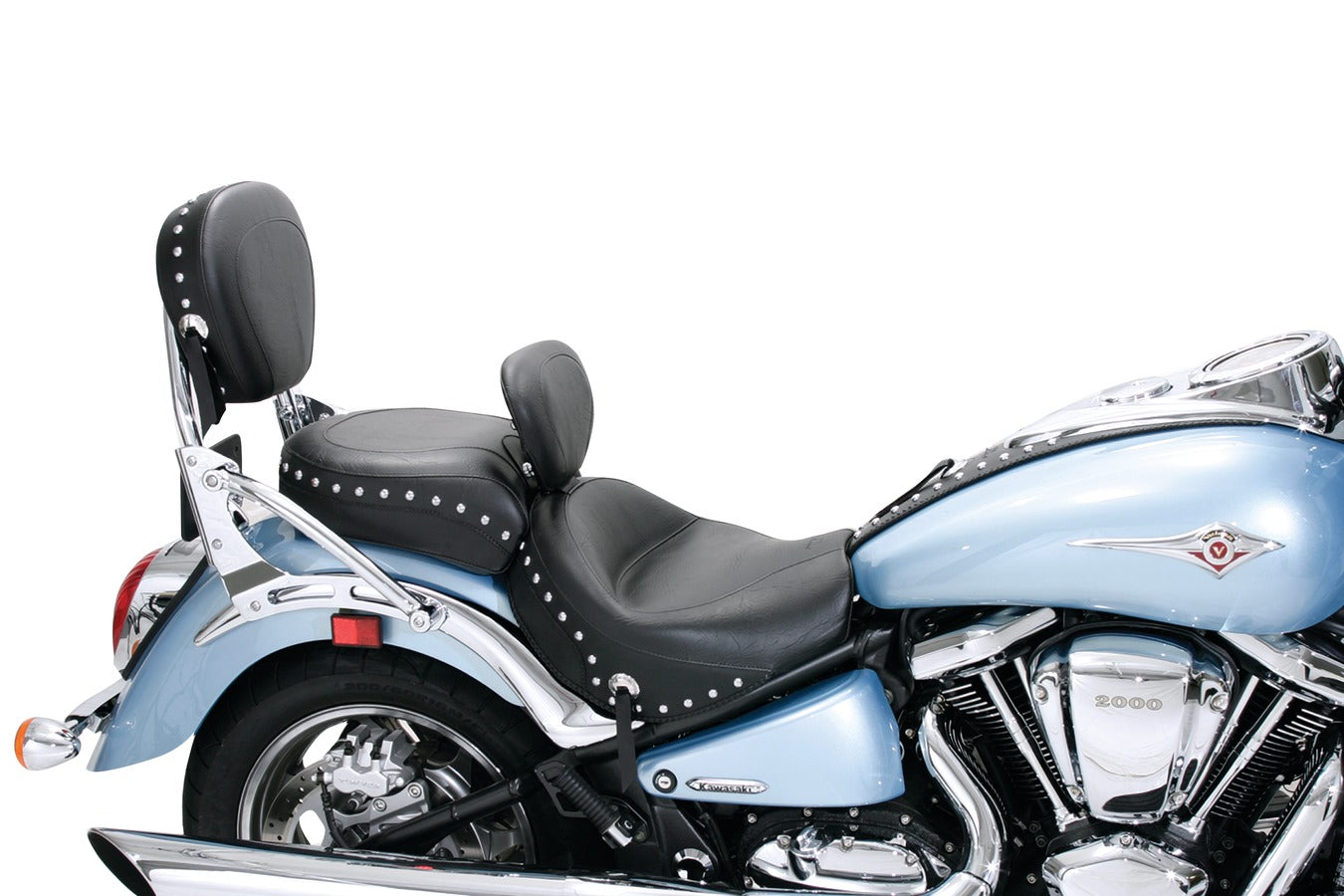 Sissy Bar Pad for Kawasaki Vulcan 2000, Limited & Classic LT 2005-2010, Vulcan 1600 Nomad 2005-2008