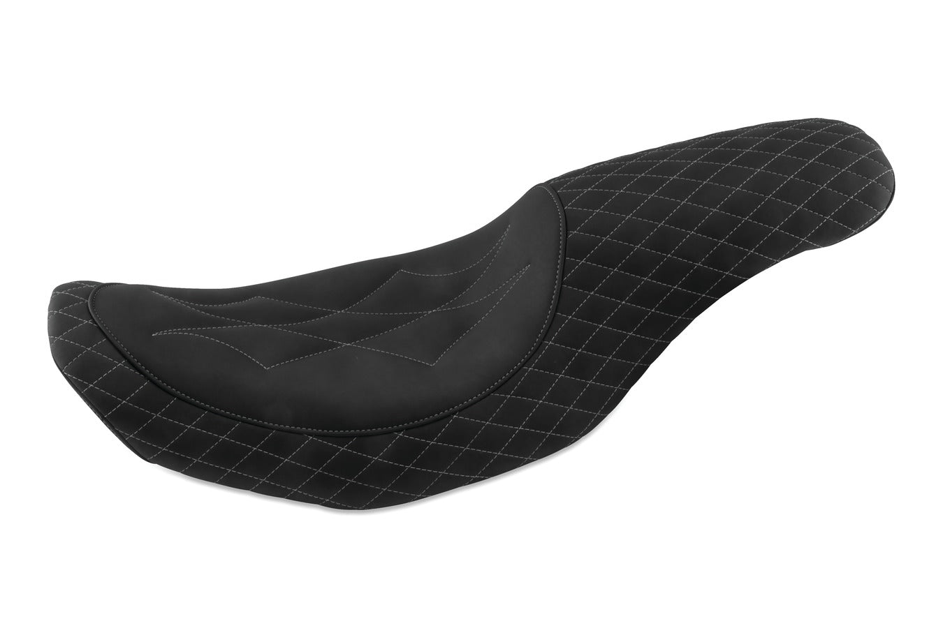 Revere Journey Diamond One-Piece, 2-Up Motorcycle Seat for Harley-Davidson FL Touring 1997-2007