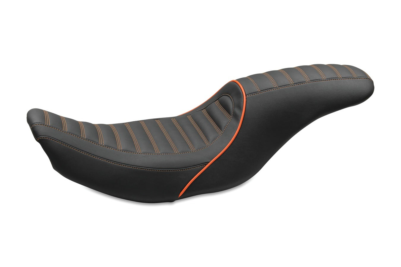Revere Journey Stripe One-Piece, 2-Up Motorcycle Seat for Harley-Davidson FL Touring 1997-2007