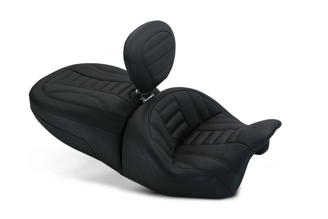 Touring Deluxe One-Piece, 2-Up Motorcycle Seat for Harley-Davidson Freewheeler 2015-2024 Road Glide 3 2023-2024