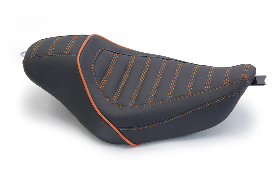 Revere Journey Stripe Solo Motorcycle Seat for Harley-Davidson Sportster 2004-2022*