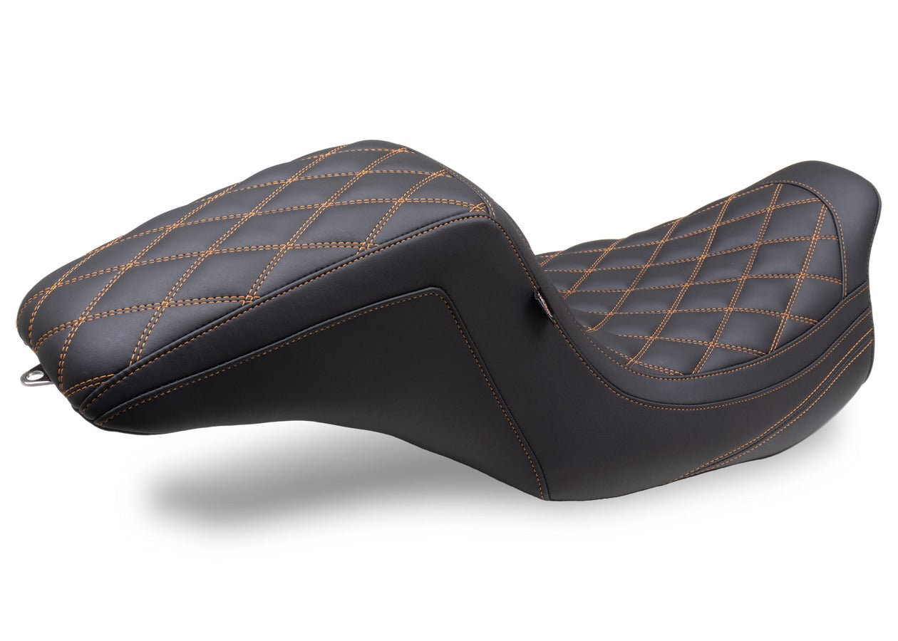 Double Diamond Squareback Motorcycle Seat for Harley Davidson™ FL Touring 2008–2024*